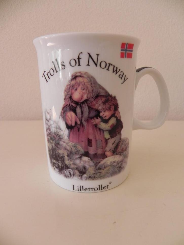 trollen mok Trolls of Norway - Lilletrollet, Huis en Inrichting, Keuken | Servies, Zo goed als nieuw, Kop(pen) en/of Schotel(s)