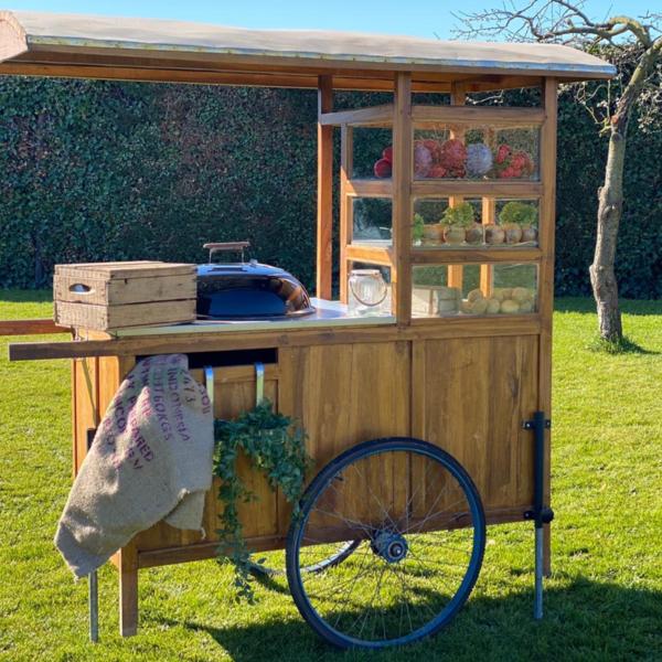 Authentieke Indische Bakso Food Kar, Ophalen of Verzenden, Gebruikt, Houtskool, Vrijstaand