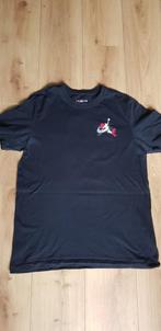 T-shirt, Nike Air Jordan. Maat L. Zwart, katoen., Ophalen of Verzenden, Gedragen, Zwart