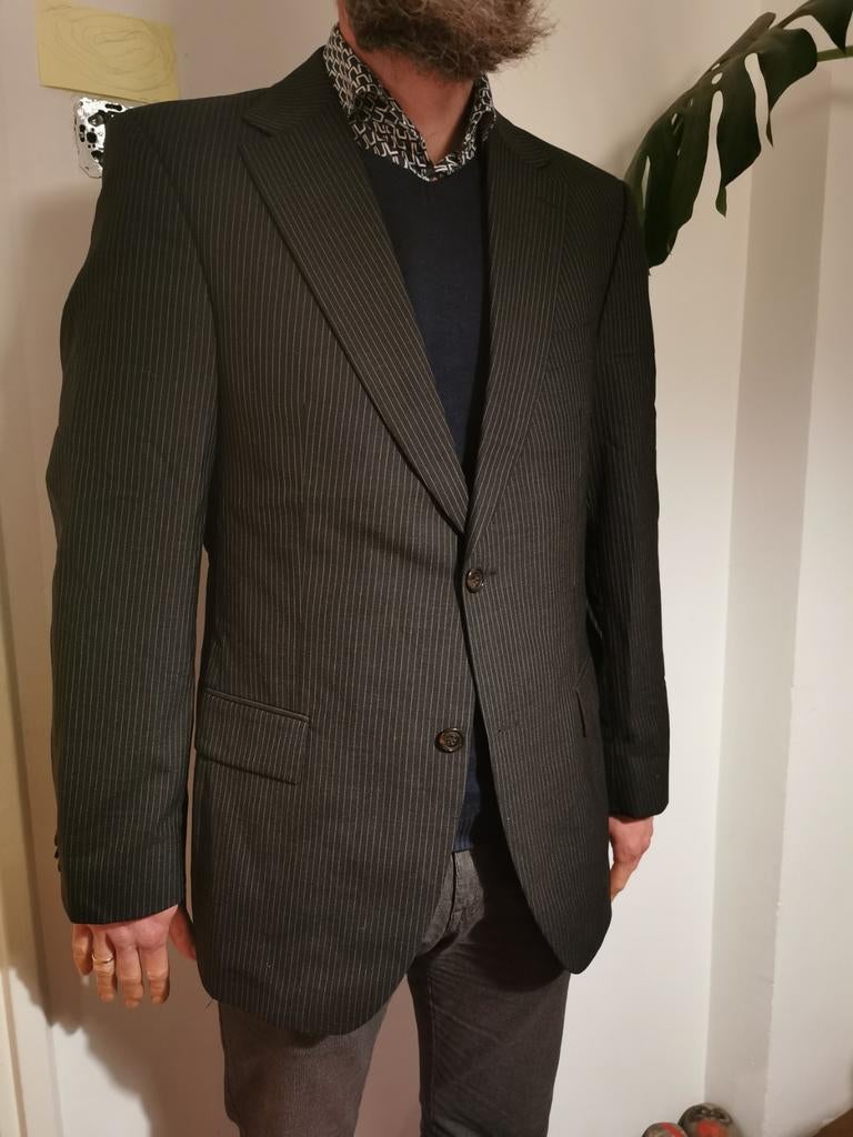 Wollen herenpak Tommy Hilfiger + SuitSupply+Gentiluomobroek, Kleding | Heren, Kostuums en Colberts, Gedragen, Maat 52/54 (L), Grijs