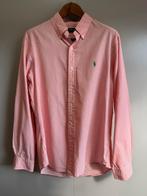 Polo Ralph Lauren oranje wit gestreept overhemd | mt M, Ralph Lauren, Oranje, Zo goed als nieuw, Halswijdte 39/40 (M)
