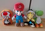 4 super mario knuffels nintendo toad yoshi koopa troopa, Ophalen of Verzenden, Zo goed als nieuw, Overige typen