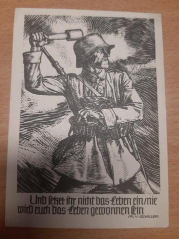Propaganda postkaart Duitsland ww2 beschikbaar voor biedingen