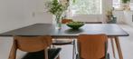 Eettafel 4 personen met betonlook blad, Ophalen, Gebruikt, 50 tot 100 cm, 150 tot 200 cm
