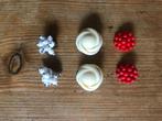 Vintage oorbellen 3 paar, Ophalen of Verzenden, Zo goed als nieuw, Overige materialen, Knopjes of Stekers