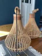 Mooie rotan hanglampen, Ophalen of Verzenden, Zo goed als nieuw, Hout, 50 tot 75 cm