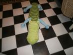 Ikea krokodil barnslig groen gestreept blauwe poten 93 cm, Ophalen of Verzenden, Nieuw, Overige typen