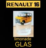 Renault 16 limonade glas vintage jaren 60 70 retro geel, Ophalen of Verzenden, Zo goed als nieuw, Auto's