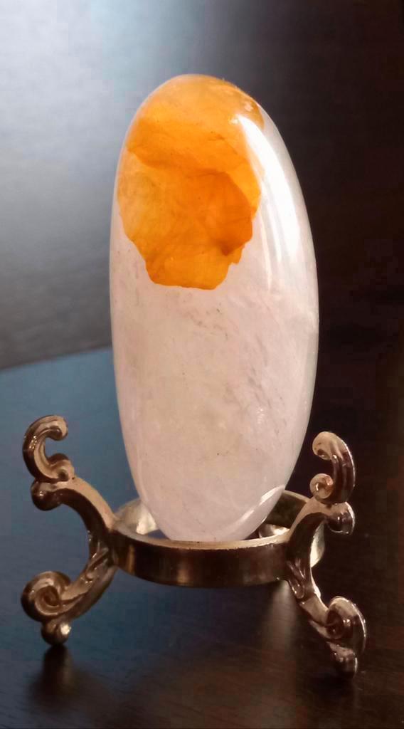 Unieke Kwarts Healer (standhouder is niet van metaal ), Verzamelen, Mineralen en Fossielen, Mineraal, Ophalen of Verzenden