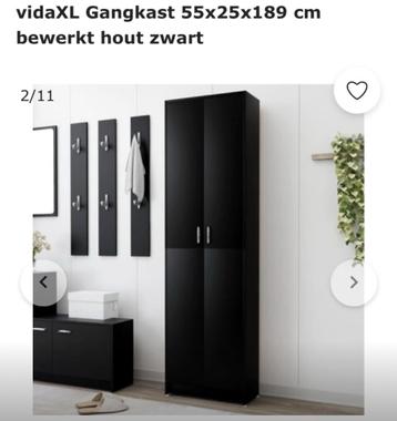 Kast hoog zwart beschikbaar voor biedingen