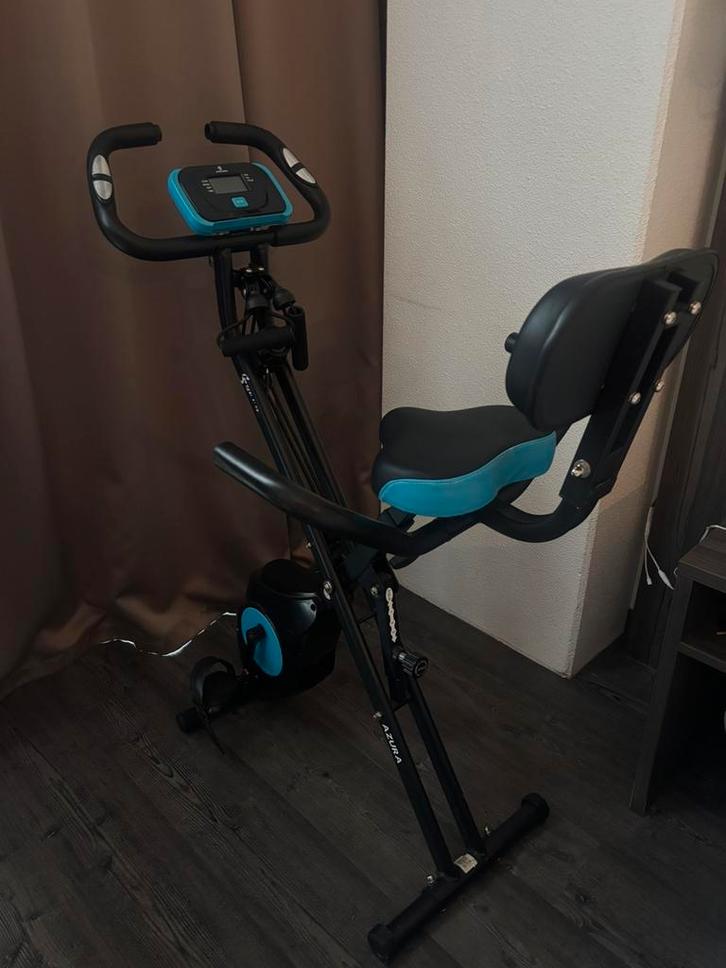 Inklapbare Hometrainer AZURA – Zo goed als nieuw, Sport en Fitness, Fitnessapparatuur, Zo goed als nieuw, Ophalen of Verzenden