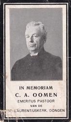 Oomen Cornelius 1857 Heusdenhout 1926 Dongen priester, Ophalen of Verzenden, Bidprentje