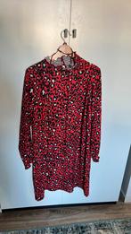 Rode jurk met panterprint maat 44 satrday, Kleding | Dames, Jurken, Maat 42/44 (L), Satrday, Ophalen of Verzenden, Zo goed als nieuw