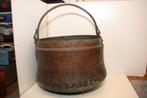 Koperen pot met hengsel. Groot model., Ophalen, Koper