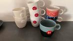 8 Douwe Egberts cappuccino mokken zgan, Ophalen, Zo goed als nieuw, Overige stijlen, Kop(pen) en/of Schotel(s)