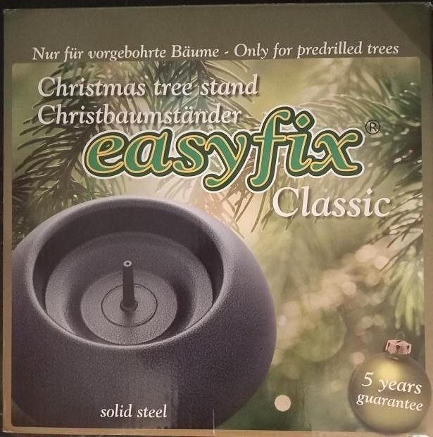 kerstboomstandaard easyfix  antraciet, Diversen, Kerst, Zo goed als nieuw, Ophalen of Verzenden