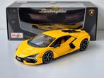 1:18 Maisto Lamborghini Revuelto Geel 2023, Hobby en Vrije tijd, Modelauto's | 1:18, Ophalen of Verzenden, Zo goed als nieuw, Auto