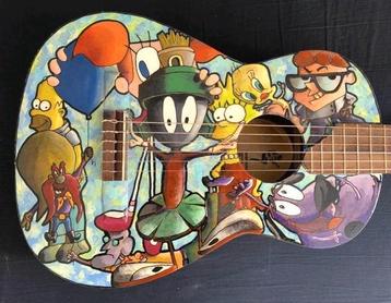 Customized Spanish guitar - Cartoon Network - Decoratief beschikbaar voor biedingen