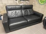 Leder bankstel  met twee relaxen in  en twee bankstel, Ophalen of Verzenden, Zo goed als nieuw