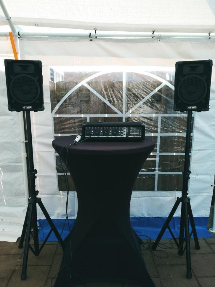 Geluid (set 2) / Karaoke set te huur Nu €35 voor 3 dagen*, Hobby en Vrije tijd, Feestartikelen | Verhuur, Zo goed als nieuw, Ophalen