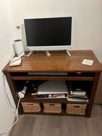 Massief houten TV kastje of computer bureau, Huis en Inrichting, Kasten | Secretaires, Ophalen, Zo goed als nieuw