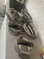 Fissler pannenset, Huis en Inrichting, Keuken | Potten en Pannen, Ophalen, Gebruikt, Rvs, Pannenset