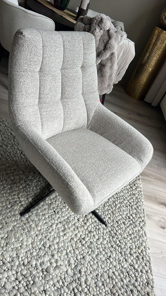 Draaibare fauteuil, Huis en Inrichting, Fauteuils, Nieuw, Metaal, Minder dan 50 cm, Minder dan 75 cm, Ophalen of Verzenden