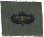 Patch U.S. Army  Parachutist Basic Qual. Wing + Combat Star, Verzamelen, Militaria | Algemeen, Embleem of Badge, Amerika, Ophalen of Verzenden