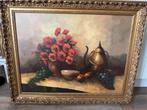 Antiek Stilleven Schilderij met Fruit en Bloemen, Ophalen