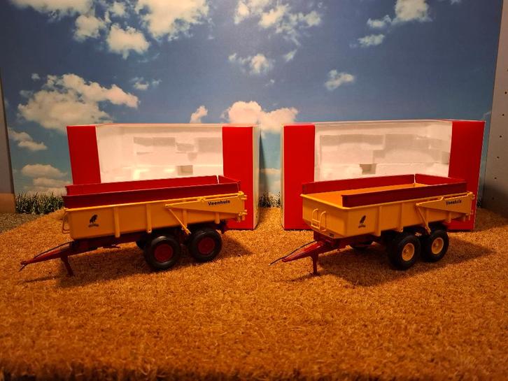 Retro Veenhuis kiepers, Hobby en Vrije tijd, Modelauto's | 1:32, Nieuw, Tractor of Landbouw, Overige merken, Ophalen of Verzenden