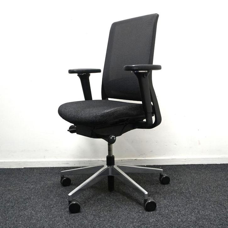 Gispen Zinn Bureaustoel | Ergonomisch | Donkergrijs / Chroom, Huis en Inrichting, Bureaustoelen, Gebruikt, Bureaustoel, Overige kleuren