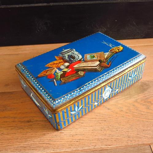 Vintage blik Rizla sigarettenpapier, Verzamelen, Blikken, Gebruikt, Overige, Overige merken, Ophalen of Verzenden