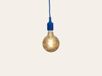 Muuto E27 blauw bij TheReSales, Huis en Inrichting, Lampen | Hanglampen, Ophalen of Verzenden, Zo goed als nieuw, Glas, Minder dan 50 cm