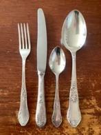 24-delig verzliver bestekset diner bestek Romeins model, Huis en Inrichting, Keuken | Bestek, Ophalen, Zo goed als nieuw, Zilver
