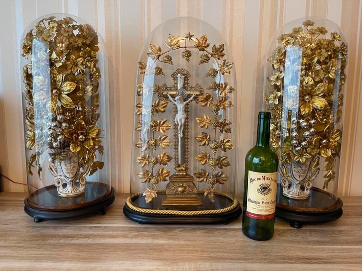 Exclusieve set antieke religieuze stolpen, Antiek en Kunst, Antiek | Religie, Ophalen