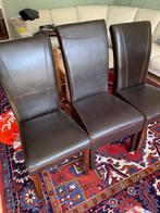 Drie mooie stevige stoelen te koop van kunst leer, Ophalen, Zo goed als nieuw, Kunststof, Drie