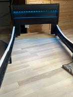 1 pers. Bed met LED verlichting, Huis en Inrichting, Overige materialen, 90 cm, Eenpersoons, Zwart
