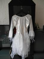 Demokleding - Dansjurk - IJsprinses, Materiaal, Wit, Maat 36 t/m 42, Ophalen of Verzenden