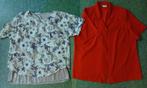 shirt en  Oscar B rode blouse maat XXL 50 /52, Kleding | Dames, Grote Maten, Ophalen of Verzenden, Zo goed als nieuw, Blouse of Tuniek