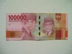 1290. Indonesia, 100.000 rupiah 2016 Soekarno-Hatta., Postzegels en Munten, Bankbiljetten | Azië, Los biljet, Zuidoost-Azië, Verzenden