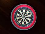Dartbord met lichtring en rubberen ring, Ophalen, Zo goed als nieuw, Dartbord