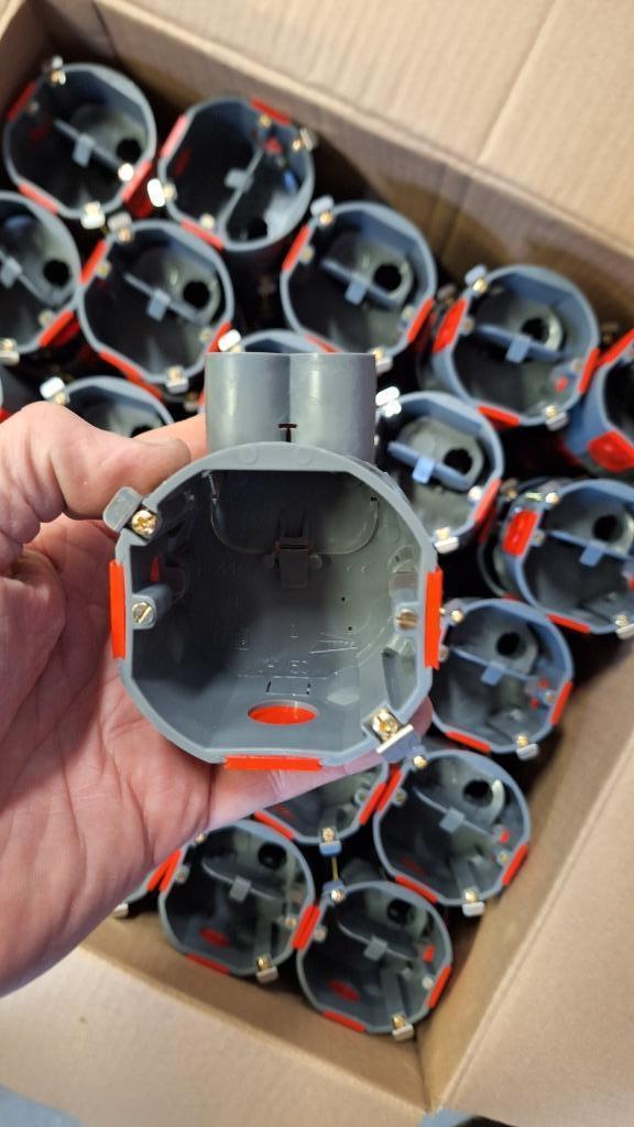 Attema electra Hollewanddozen inbouwdozen ENKEL en DUBBEL, Doe-het-zelf en Verbouw, Elektra en Kabels, Nieuw, Overige typen, Ophalen of Verzenden