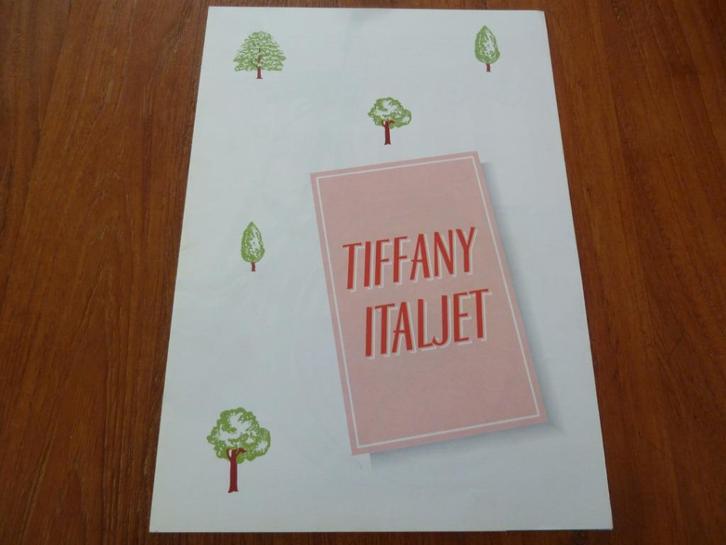 Folder ITALJET Tiffany type Leopoldo Tartarini 1986, Fietsen en Brommers, Handleidingen en Instructieboekjes, Nieuw, Ophalen of Verzenden