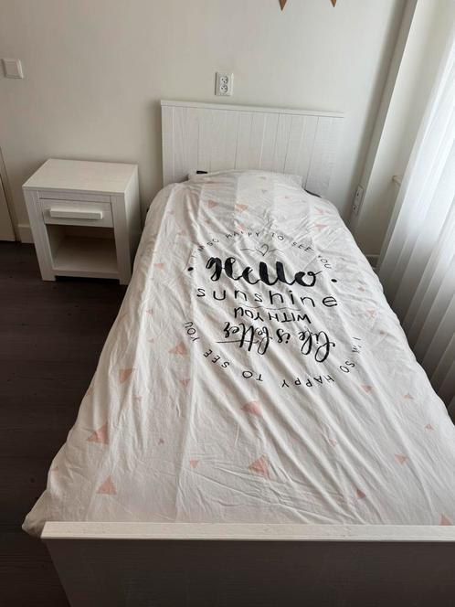 Bed en nachtkastje Coming Kids Salty, Kinderen en Baby's, Kinderkamer | Bedden, Zo goed als nieuw, 180 cm of meer, 85 tot 100 cm