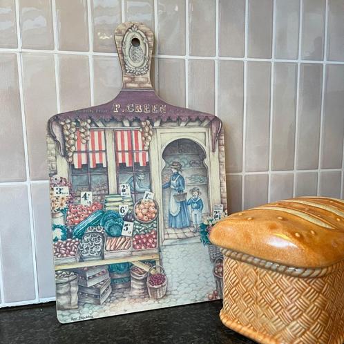 Vintage Wilscombe melamine snijplank - P Green, Huis en Inrichting, Keuken | Keukenbenodigdheden, Zo goed als nieuw, Ophalen of Verzenden