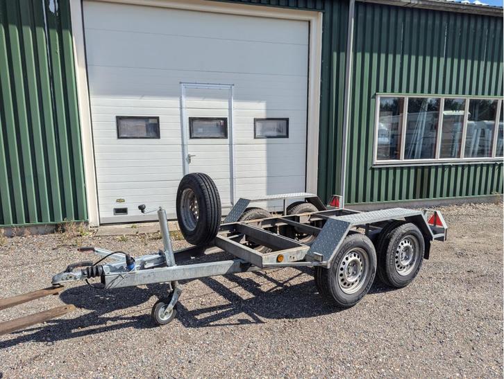 Tandemas aggregaat chassis onderstel + kenteken machine pomp, Auto diversen, Aanhangers en Bagagewagens, Gebruikt, Ophalen of Verzenden
