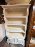 Mooie witte kast met planken en deurtjes, Ophalen, Gebruikt, 100 tot 150 cm, Met lade(s)