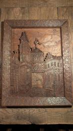 Antiek Houtsnijwerk Kerk 1680, Ophalen of Verzenden, Gebruikt, Rechthoekig, Hout