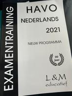 Examentraining Nederlands 2021 havo., Ophalen of Verzenden, Gebruikt