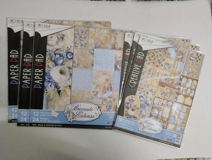 Ciao Bella en Stamperia Scrappapier A3, Hobby en Vrije tijd, Scrapbooking, Zo goed als nieuw, Papier of Karton, Overige merken
